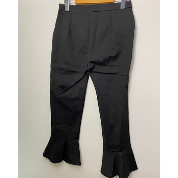 NWT Xtaren Vintage Style  Black Capri  Crop bell hem Pant. - Picture 6 of 6